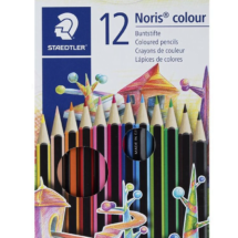 مداد رنگی 12 رنگ مقوایی استدلر مدل Noris Colour کد 185C12