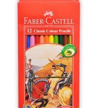 مداد رنگی کلاسیک 12 رنگ جلد مقوایی فابر کاستل