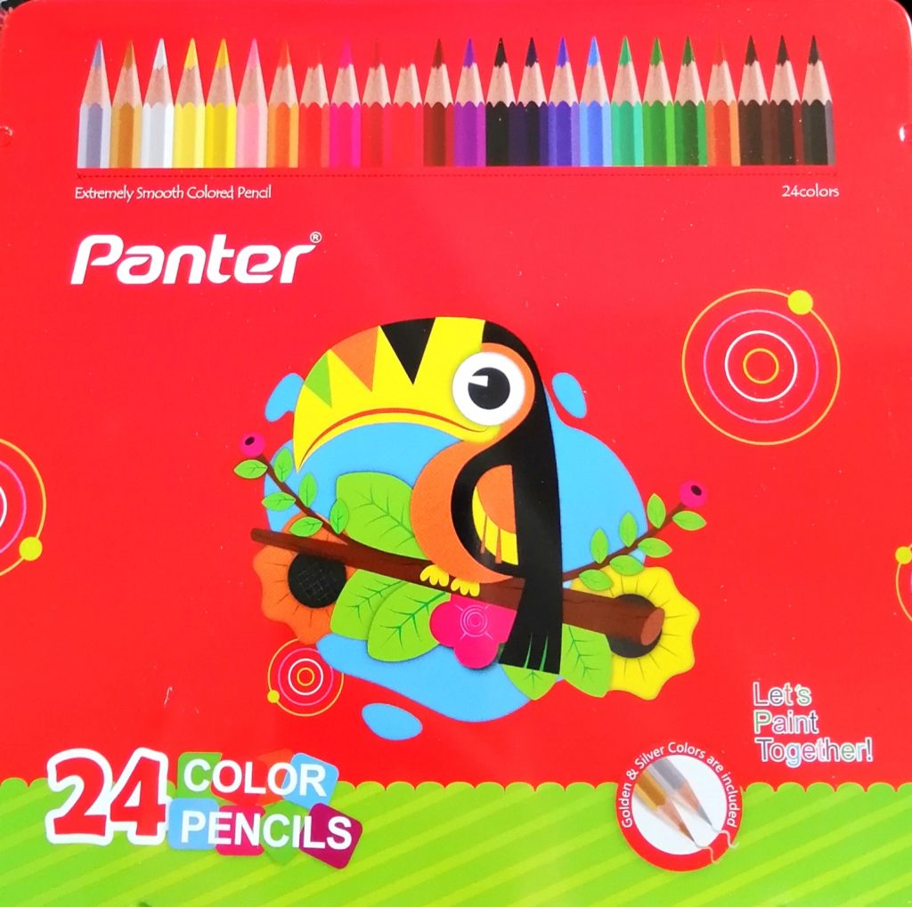 مداد رنگی 24 رنگ جلد فلزی پنتر