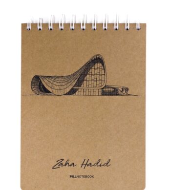 دفتر طراحی پیل سایز A5 طرح Zaha Hadid