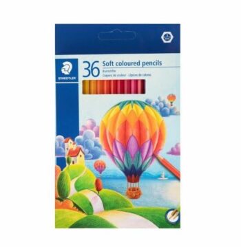 مداد رنگی36 رنگ سافت جلد مقوایی استدلر کد 143
