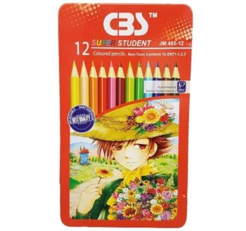 مداد رنگی 12 رنگ جلد فلزی CBS