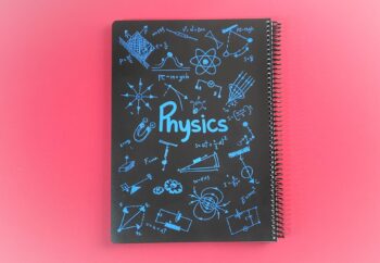 دفتر فرمول 100 برگ رحلی جلد طلقی Physics پونیکس