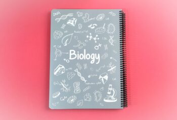 دفتر فرمول 100 برگ رحلی جلد طلقی Biology پونیکس