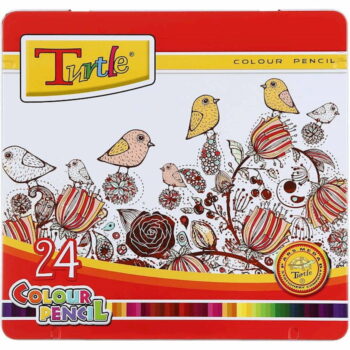 مداد رنگی 24 رنگ جلد فلزی Turtle