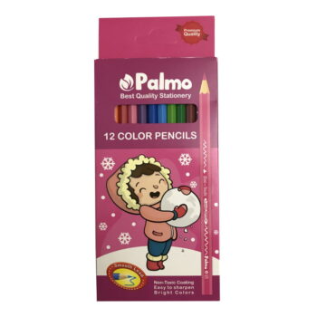 مداد رنگی 12 رنگ جلد مقوایی پالمو