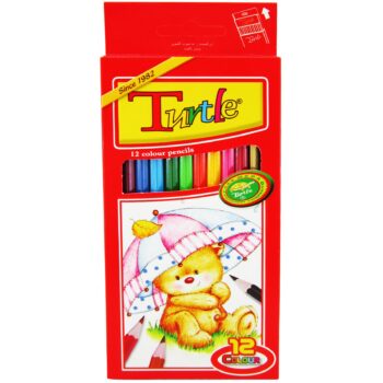 مداد رنگی 12 رنگ جلد مقوایی Turtle
