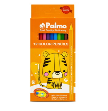 مداد رنگی 12 رنگ جلد مقوایی پالمو