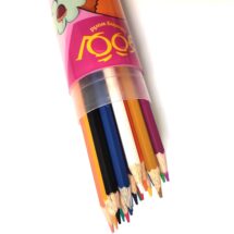 مداد رنگی 24 رنگ جلد فلزی استوانه ای لووکی